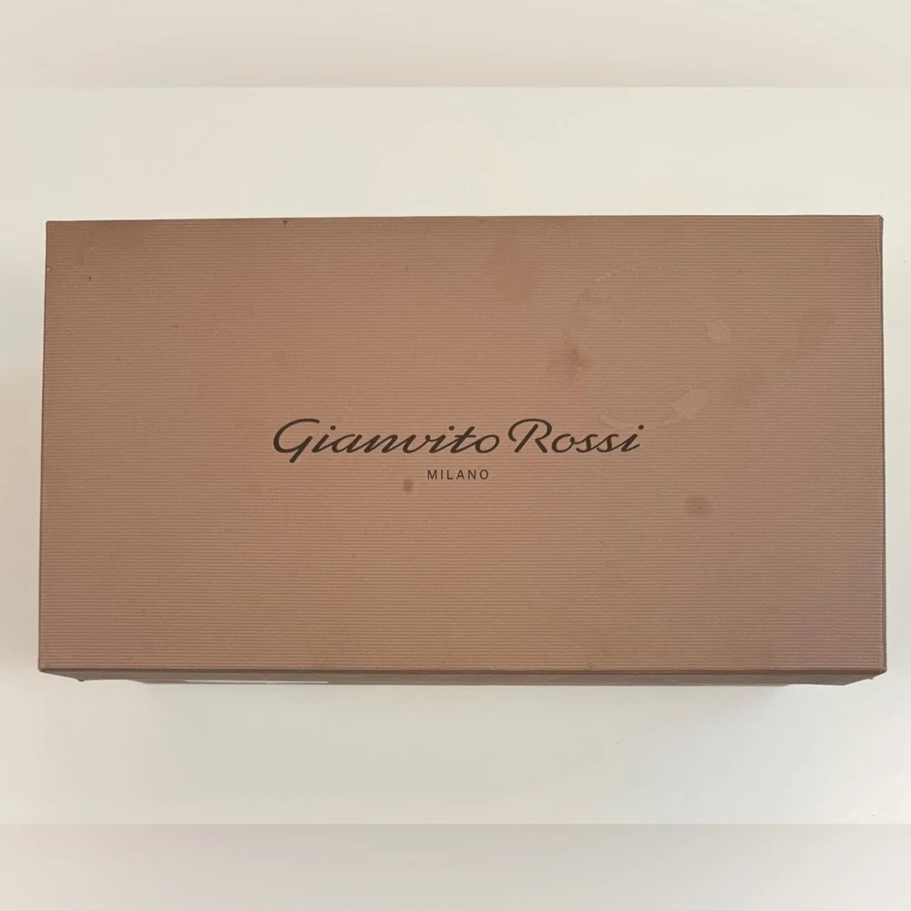 NIB Gianvito Rossi Carla Nappa Silk Washed Mekong - Picture 11 of 15